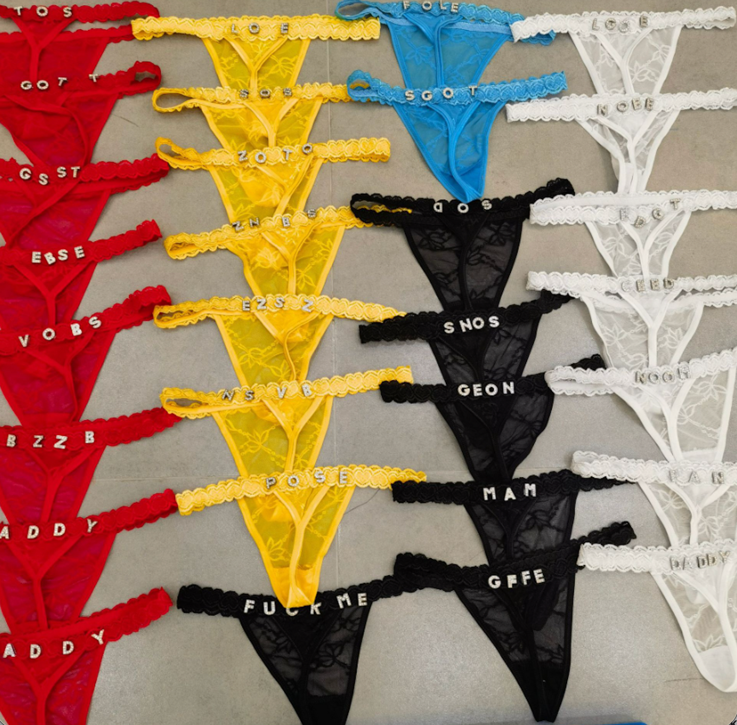 Personalised thong